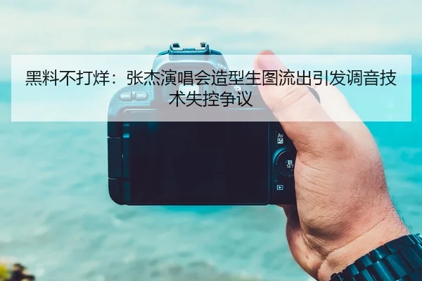 黑料不打烊：张杰演唱会造型生图流出引发调音技术失控争议
